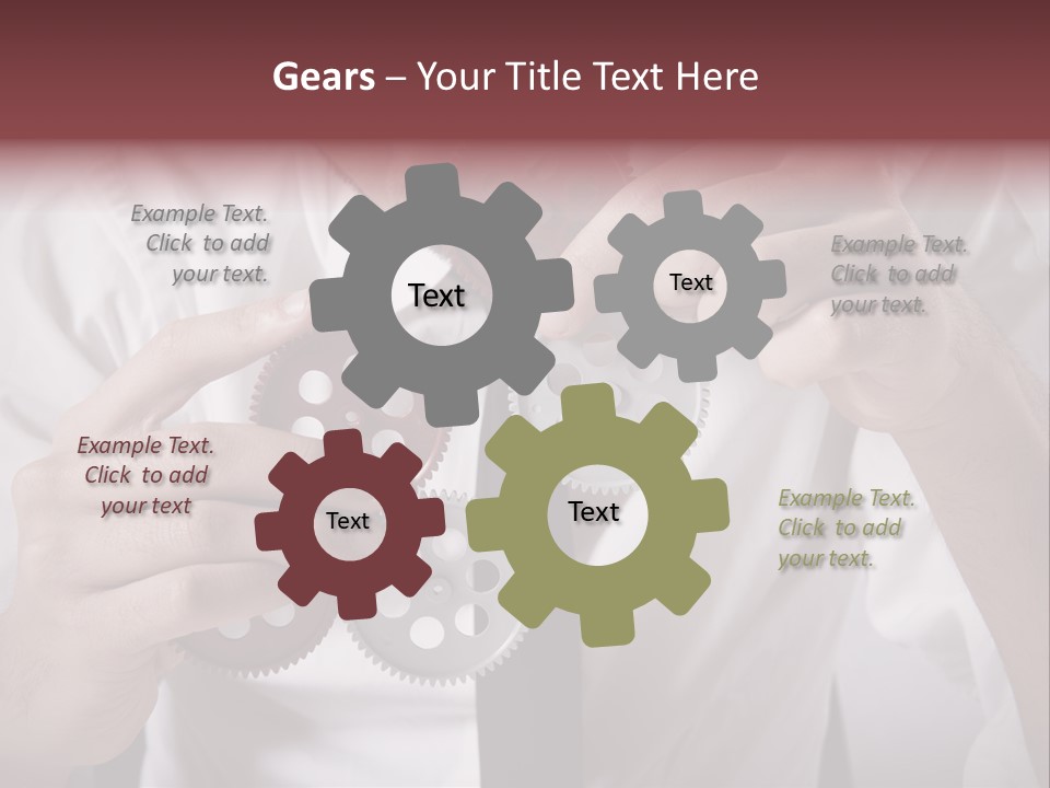 Detail Rotate Machinery PowerPoint Template