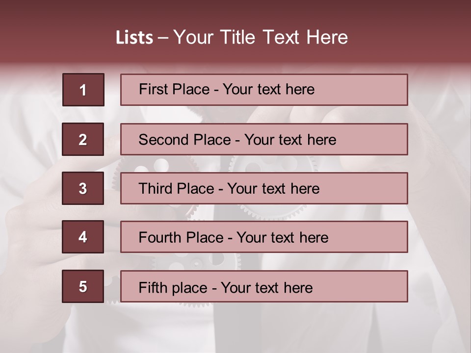 Detail Rotate Machinery PowerPoint Template