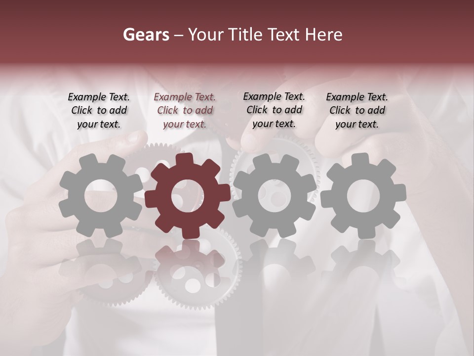 Detail Rotate Machinery PowerPoint Template