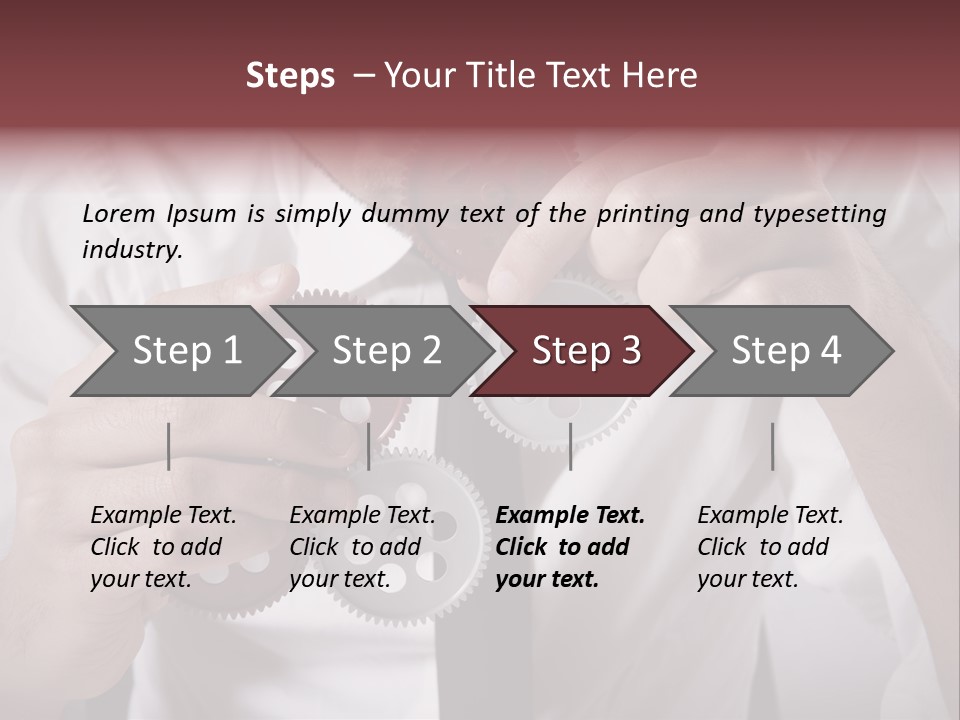 Detail Rotate Machinery PowerPoint Template