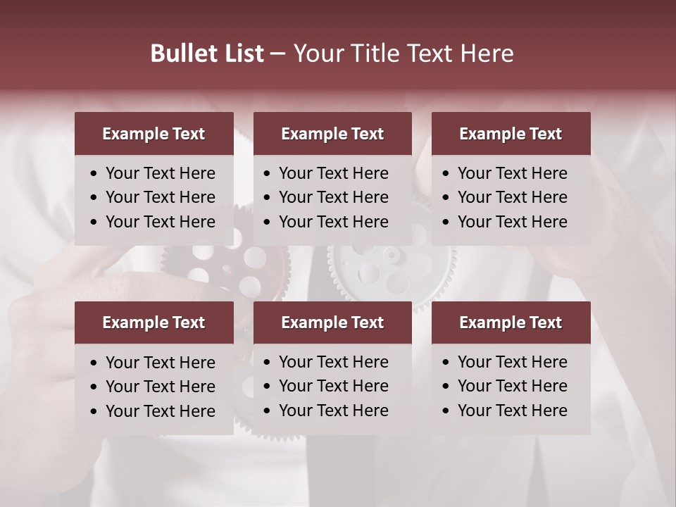 Detail Rotate Machinery PowerPoint Template