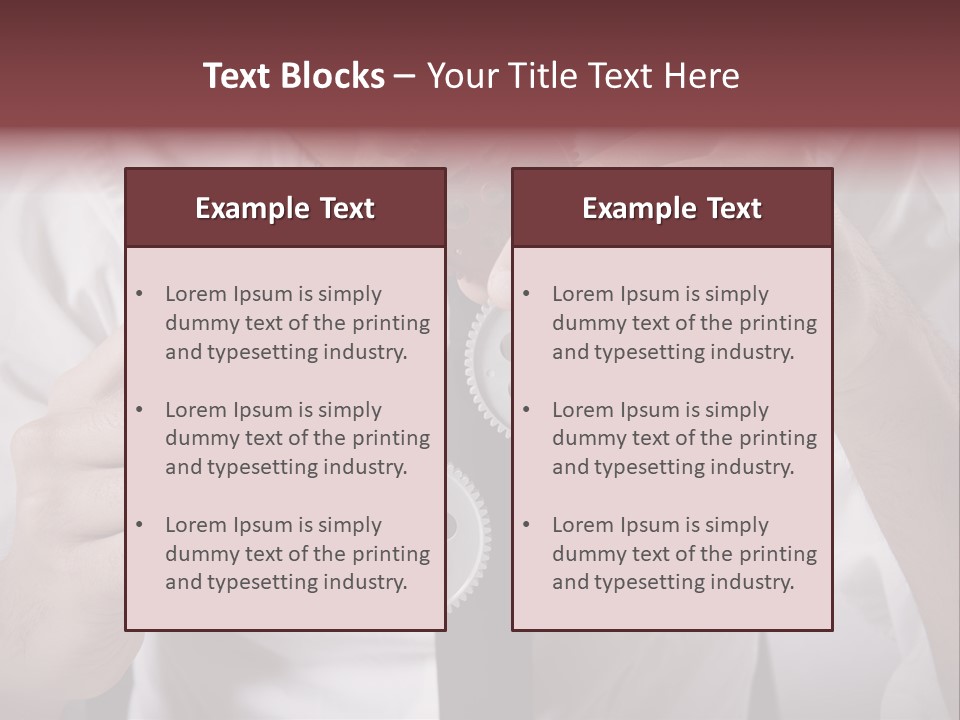 Detail Rotate Machinery PowerPoint Template