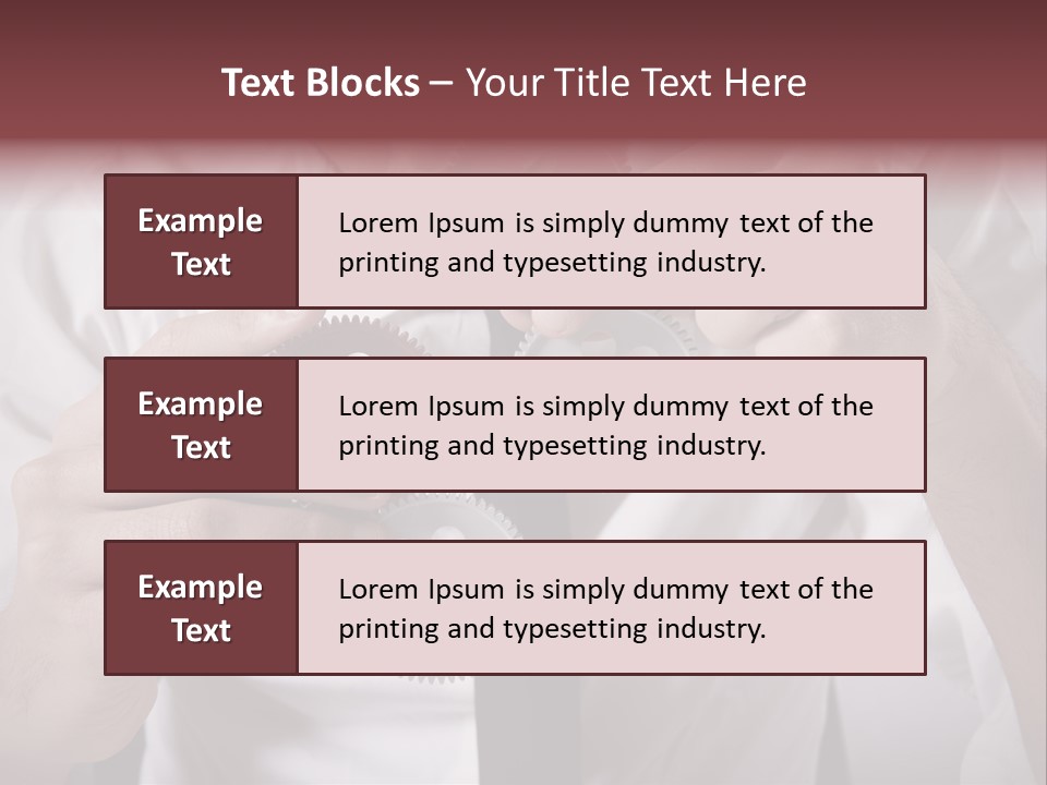 Detail Rotate Machinery PowerPoint Template