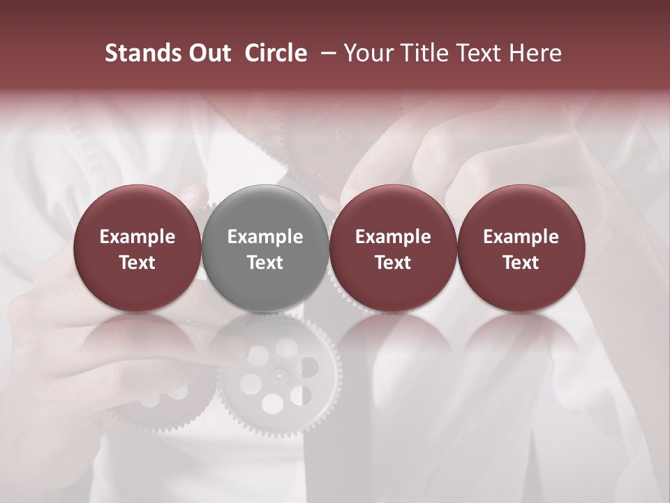 Detail Rotate Machinery PowerPoint Template