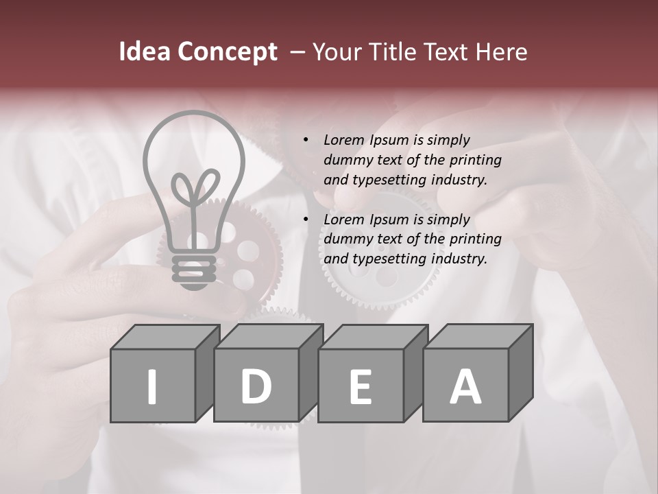 Detail Rotate Machinery PowerPoint Template