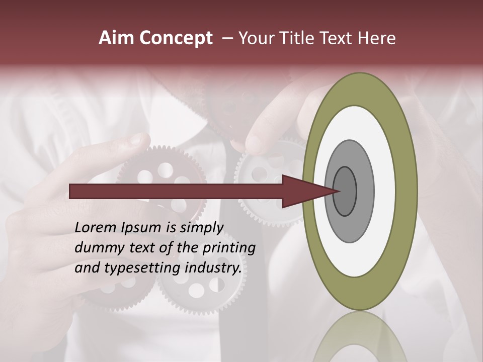 Detail Rotate Machinery PowerPoint Template