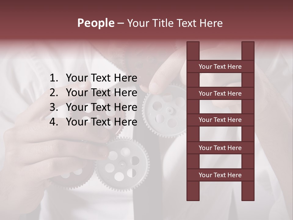Detail Rotate Machinery PowerPoint Template
