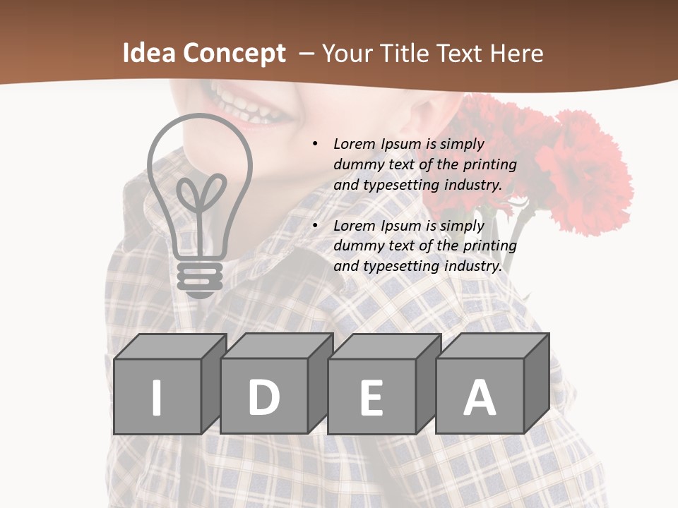 Happiness Hesitate Holiday PowerPoint Template