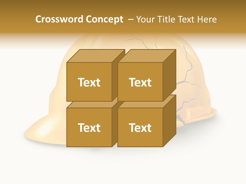 Work Accident Yellow Concussion Injury PowerPoint Template
