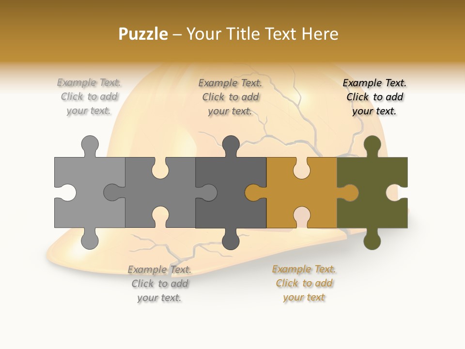 Work Accident Yellow Concussion Injury PowerPoint Template