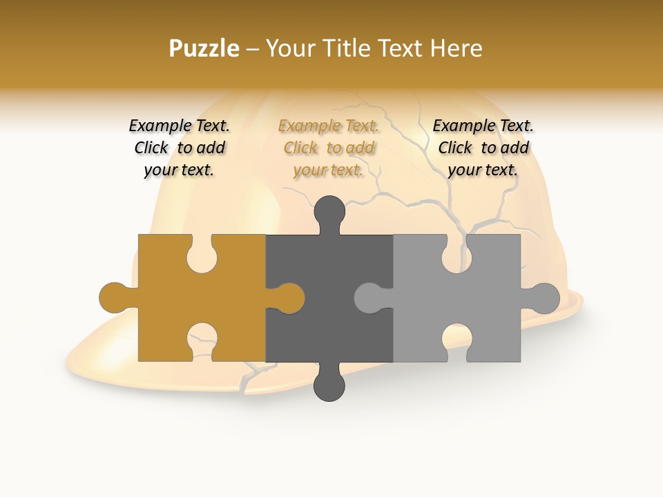 Work Accident Yellow Concussion Injury PowerPoint Template