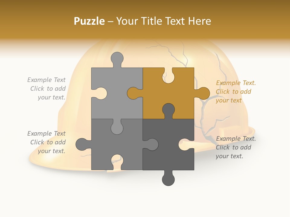 Work Accident Yellow Concussion Injury PowerPoint Template