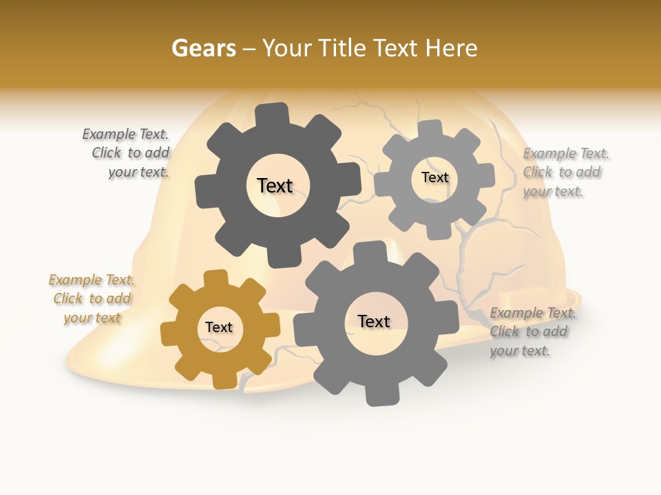 Work Accident Yellow Concussion Injury PowerPoint Template