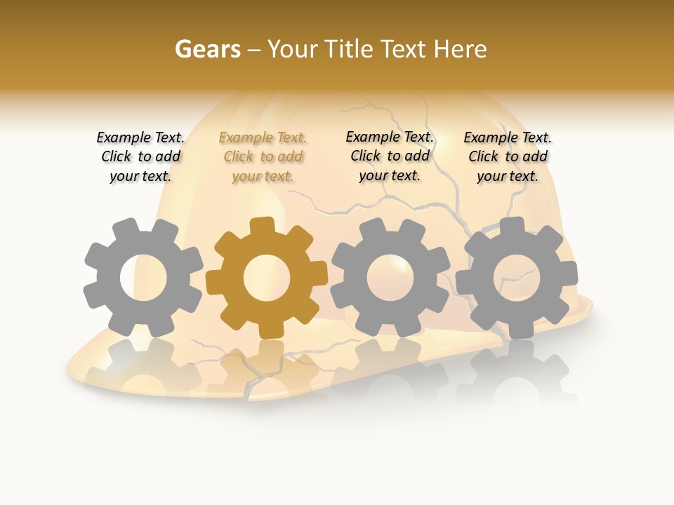 Work Accident Yellow Concussion Injury PowerPoint Template