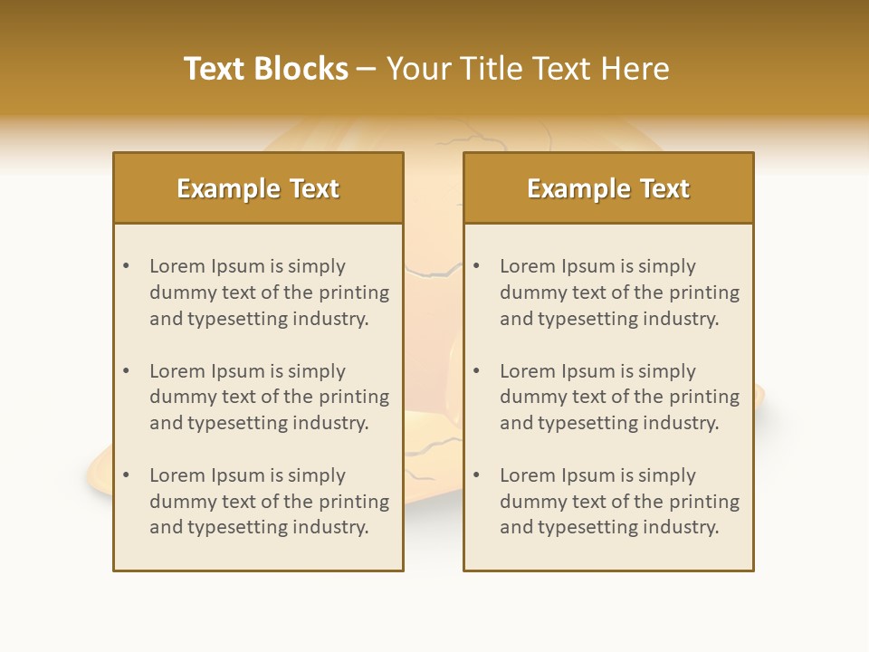 Work Accident Yellow Concussion Injury PowerPoint Template