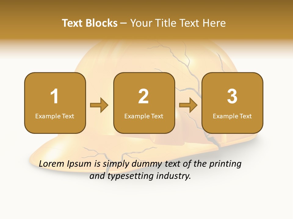 Work Accident Yellow Concussion Injury PowerPoint Template