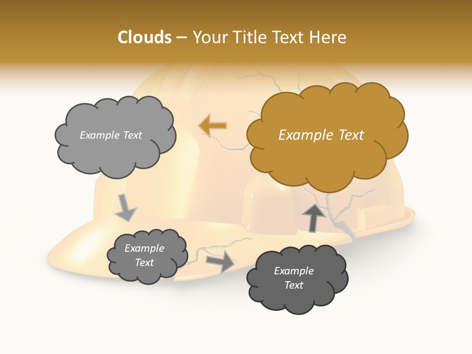 Work Accident Yellow Concussion Injury PowerPoint Template