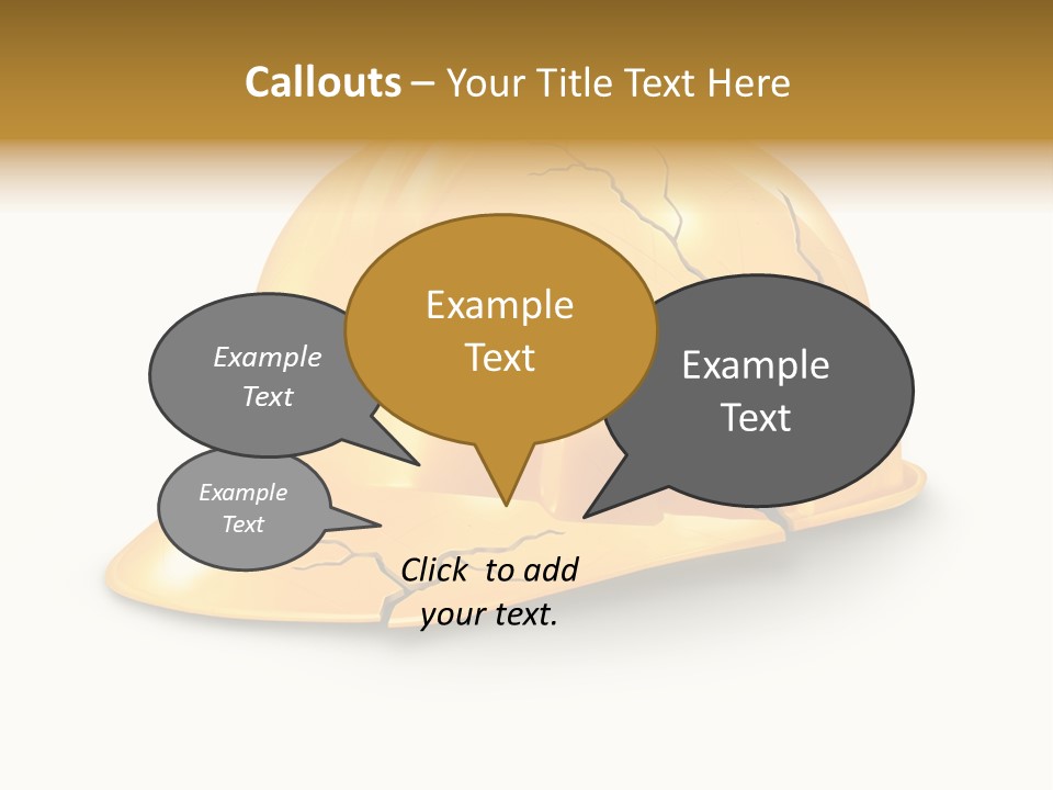 Work Accident Yellow Concussion Injury PowerPoint Template