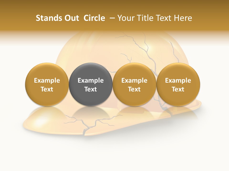 Work Accident Yellow Concussion Injury PowerPoint Template