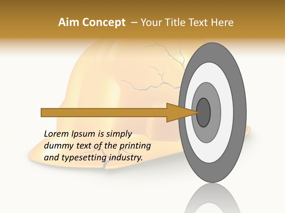 Work Accident Yellow Concussion Injury PowerPoint Template