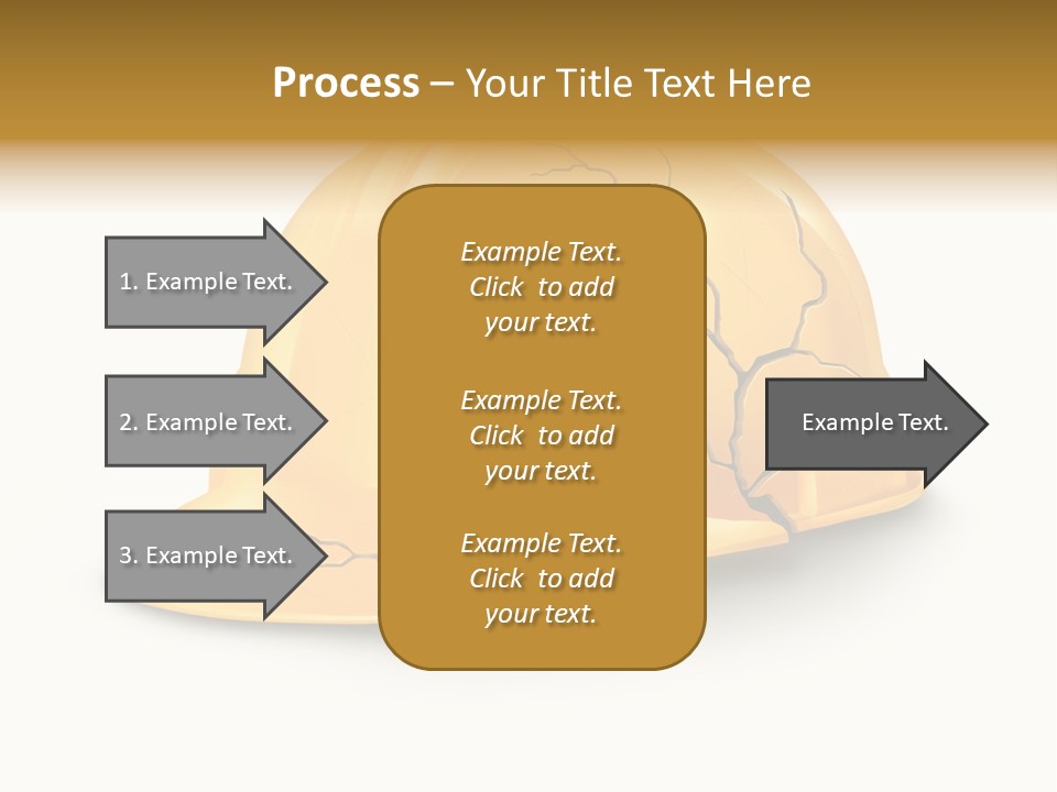 Work Accident Yellow Concussion Injury PowerPoint Template