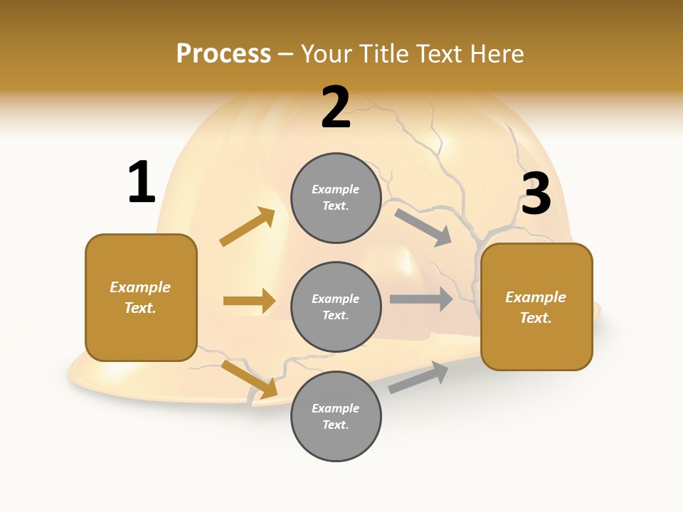 Work Accident Yellow Concussion Injury PowerPoint Template