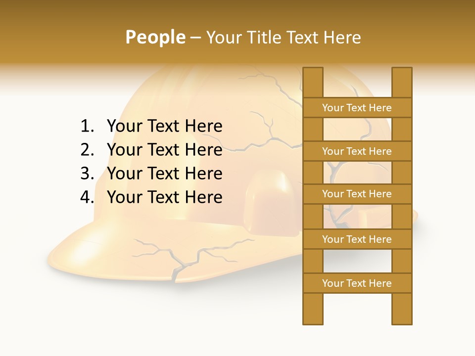 Work Accident Yellow Concussion Injury PowerPoint Template