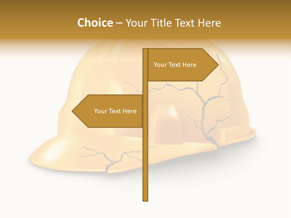 Work Accident Yellow Concussion Injury PowerPoint Template