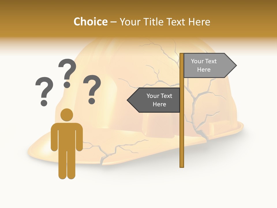 Work Accident Yellow Concussion Injury PowerPoint Template