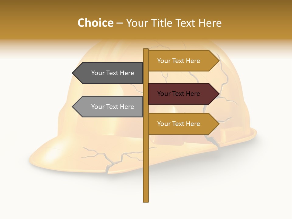 Work Accident Yellow Concussion Injury PowerPoint Template
