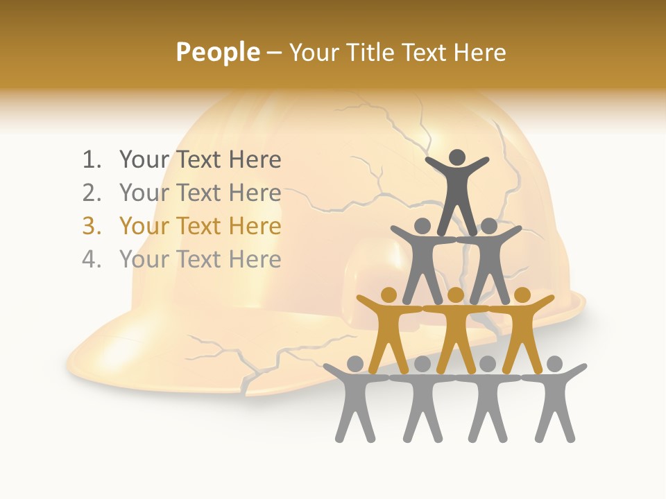 Work Accident Yellow Concussion Injury PowerPoint Template