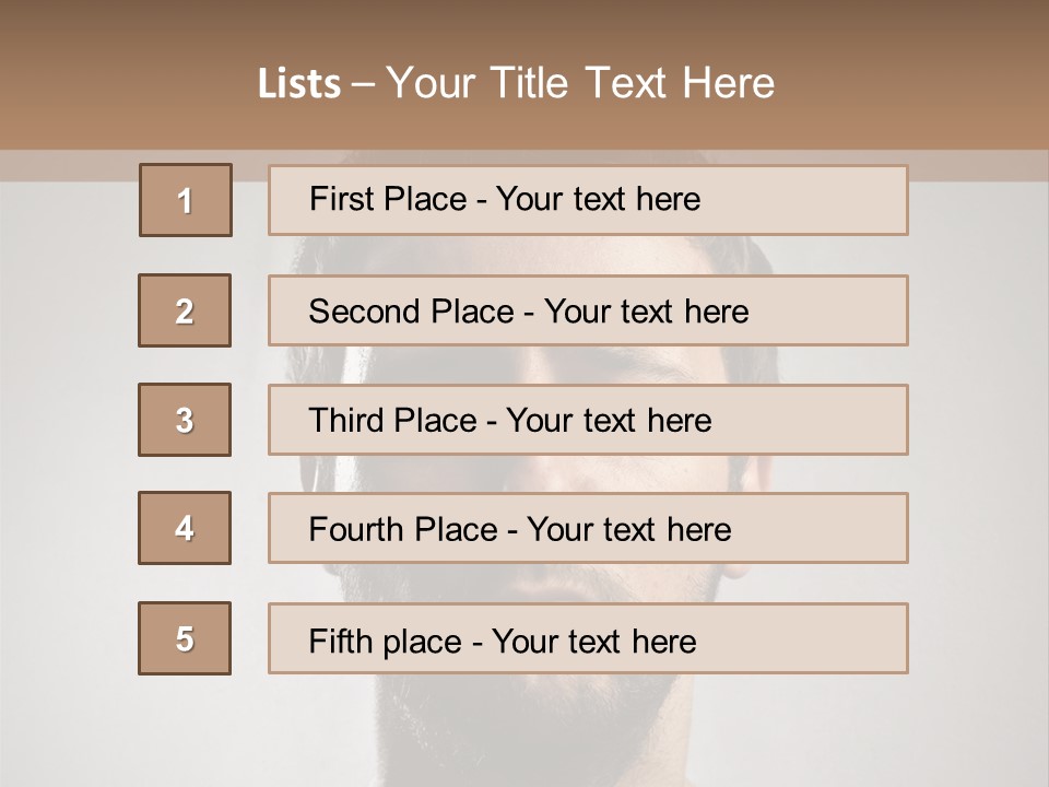Portrait  Face PowerPoint Template