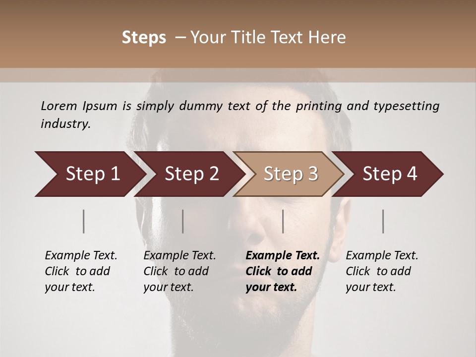 Portrait  Face PowerPoint Template