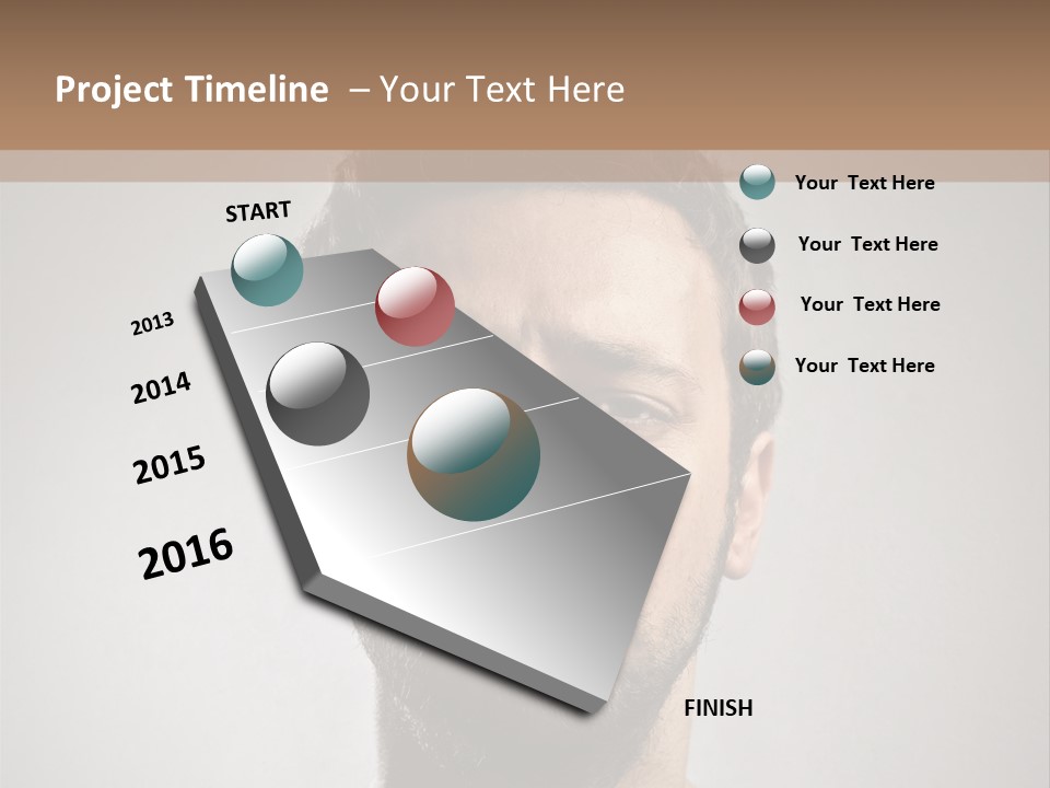 Portrait  Face PowerPoint Template