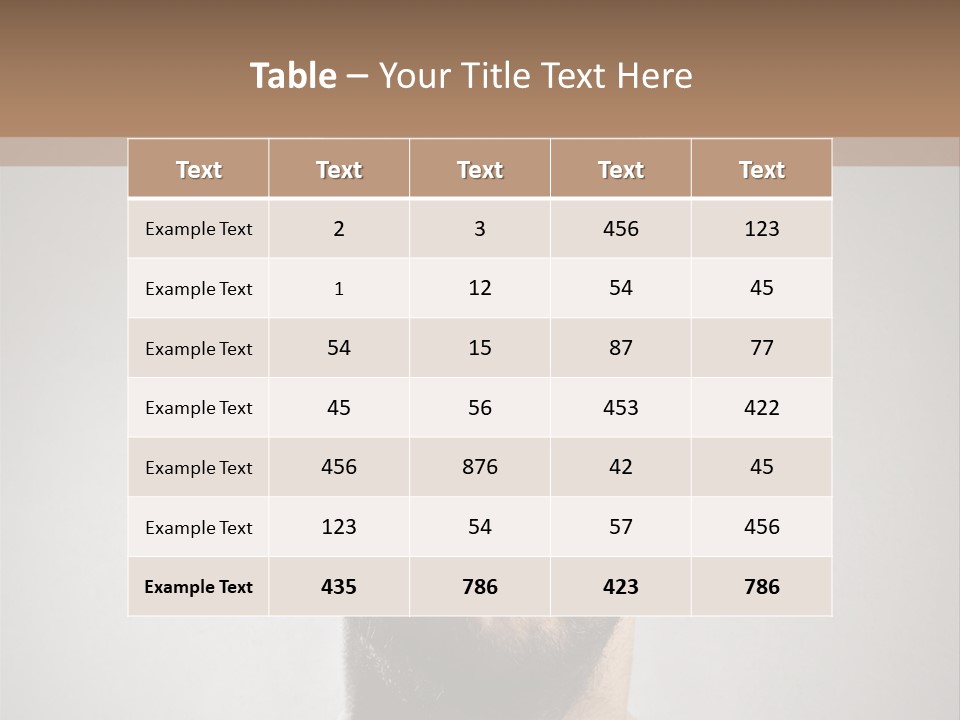Portrait  Face PowerPoint Template