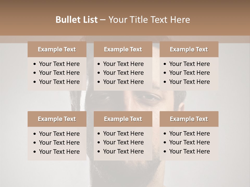 Portrait  Face PowerPoint Template