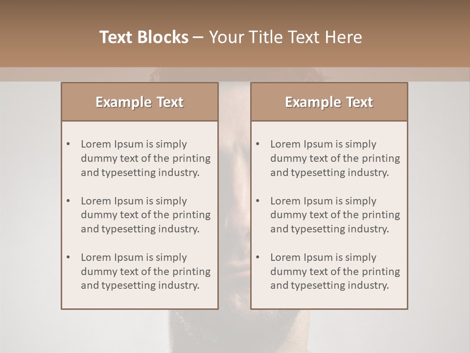 Portrait  Face PowerPoint Template