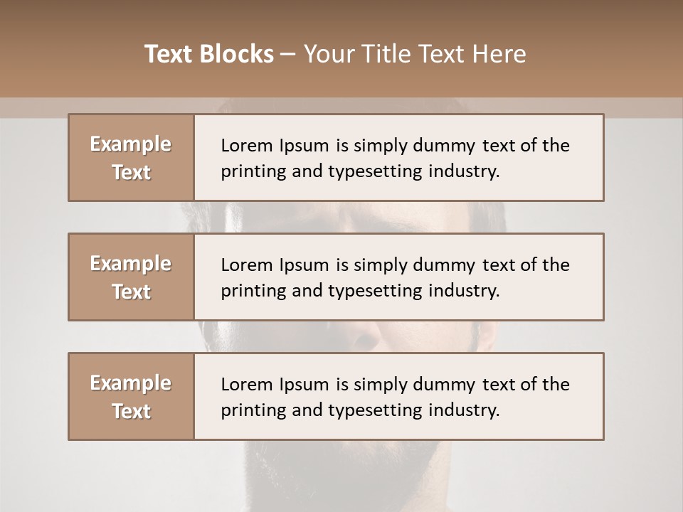 Portrait  Face PowerPoint Template