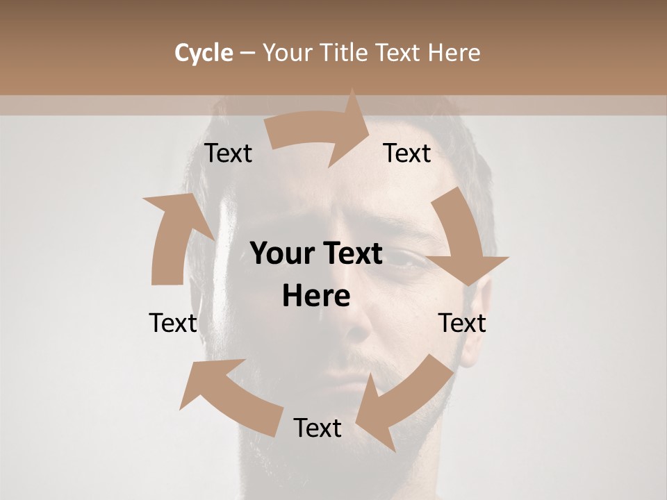 Portrait  Face PowerPoint Template
