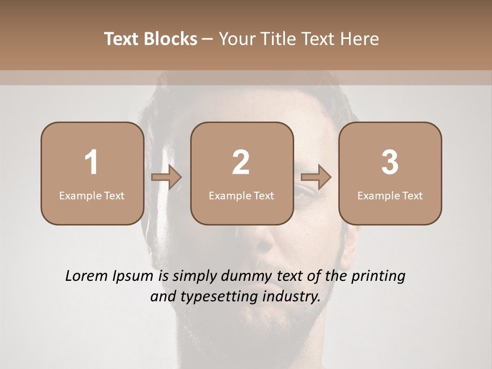 Portrait  Face PowerPoint Template