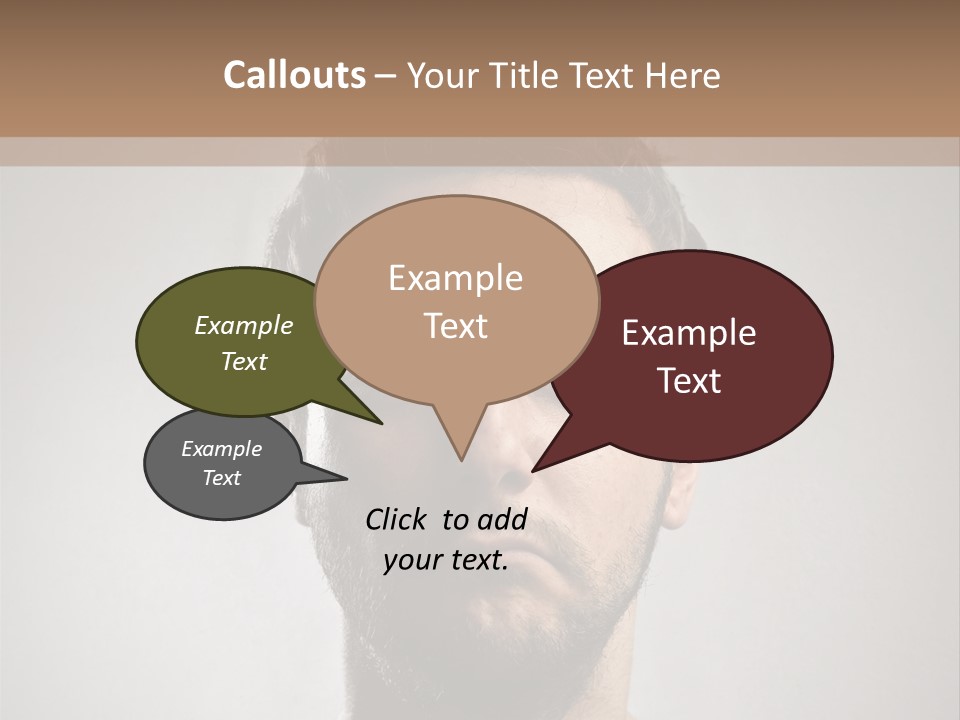 Portrait  Face PowerPoint Template