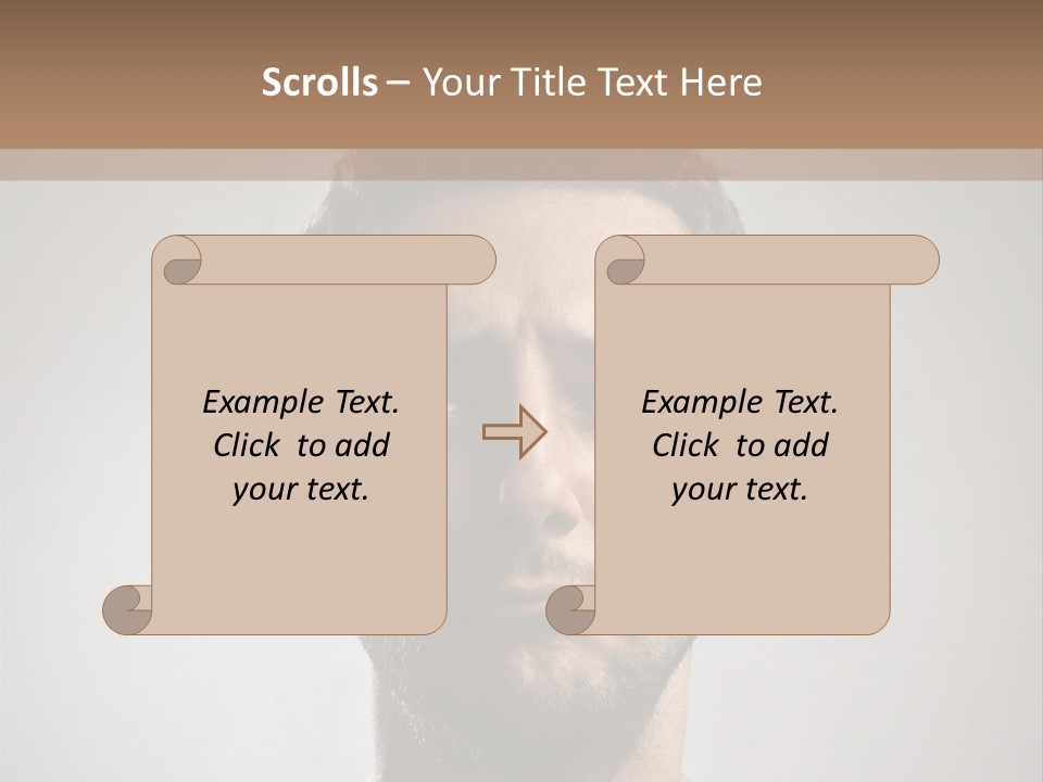 Portrait  Face PowerPoint Template