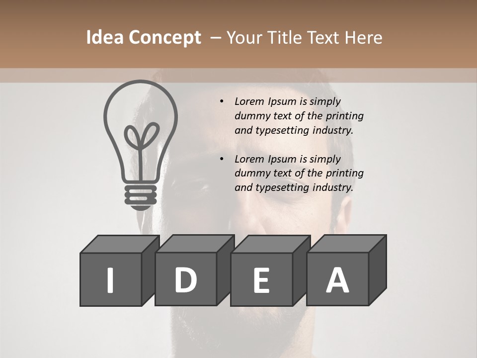 Portrait  Face PowerPoint Template