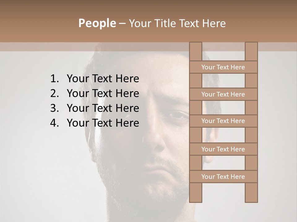 Portrait  Face PowerPoint Template
