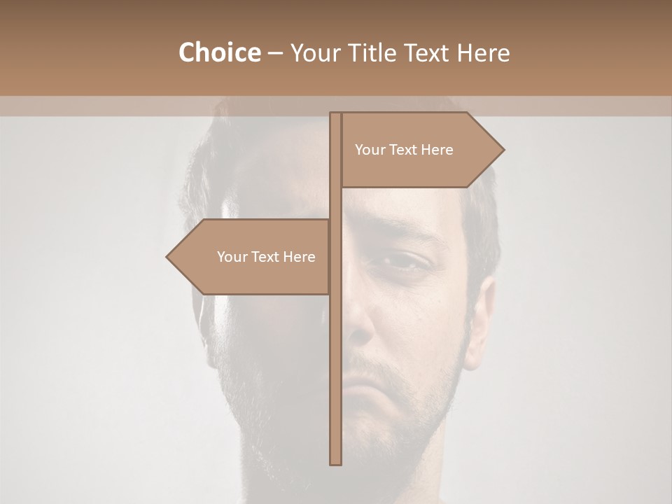Portrait  Face PowerPoint Template