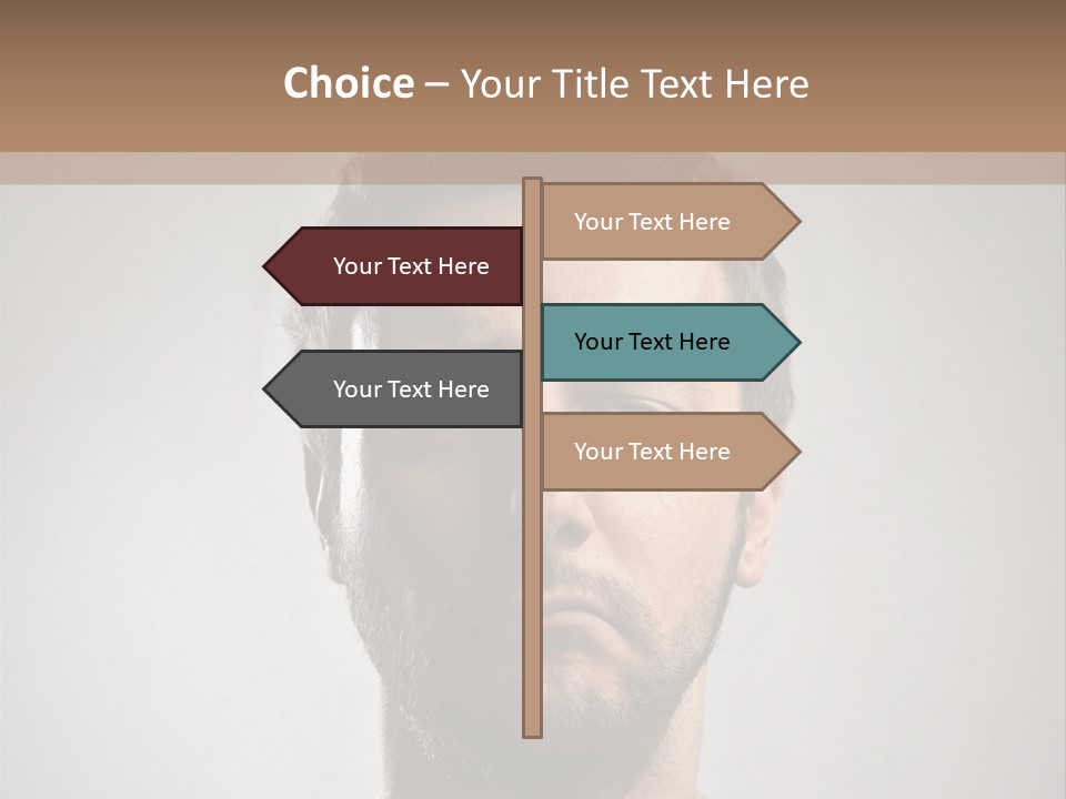 Portrait  Face PowerPoint Template