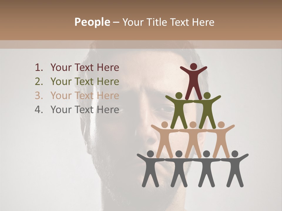 Portrait  Face PowerPoint Template