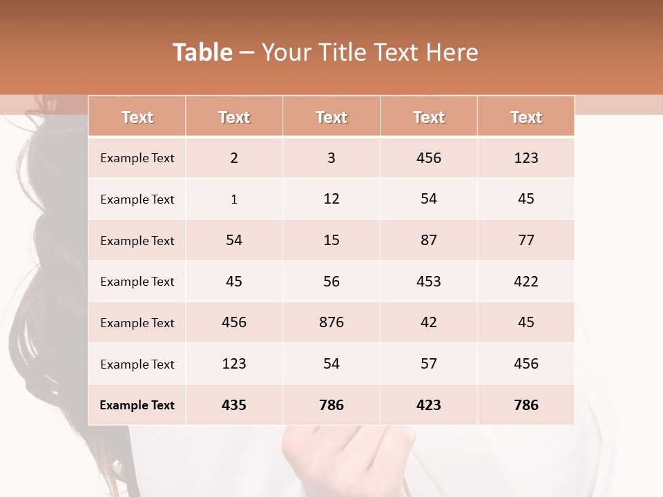 Character Table Management PowerPoint Template