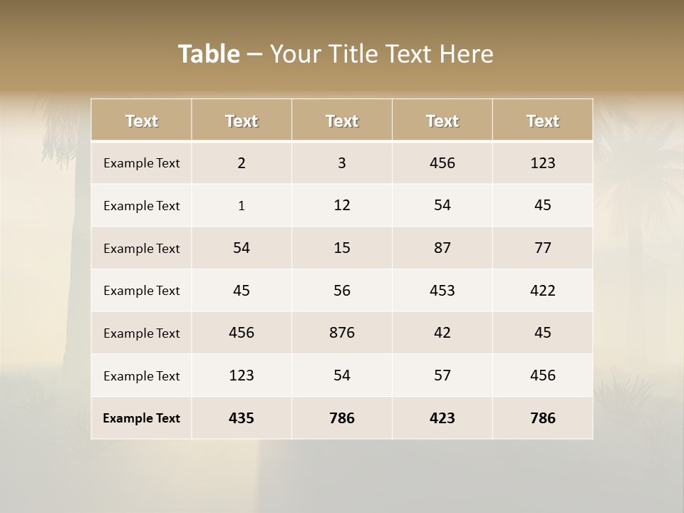 Religion Tropical People PowerPoint Template