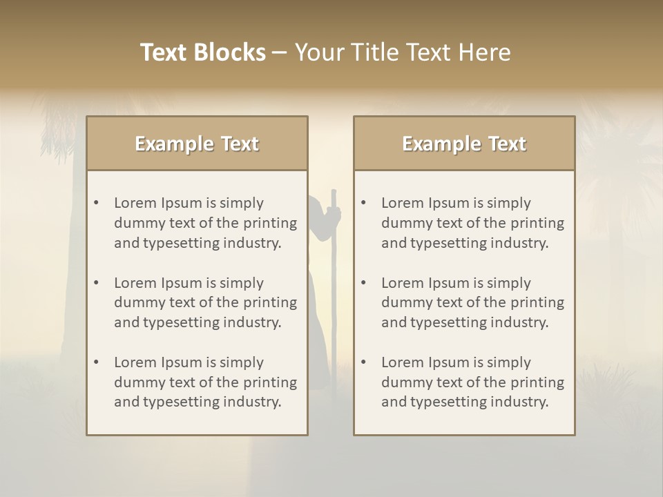 Religion Tropical People PowerPoint Template